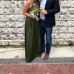 Vera Wang - Bridesmaid Dress - Green - Size 6